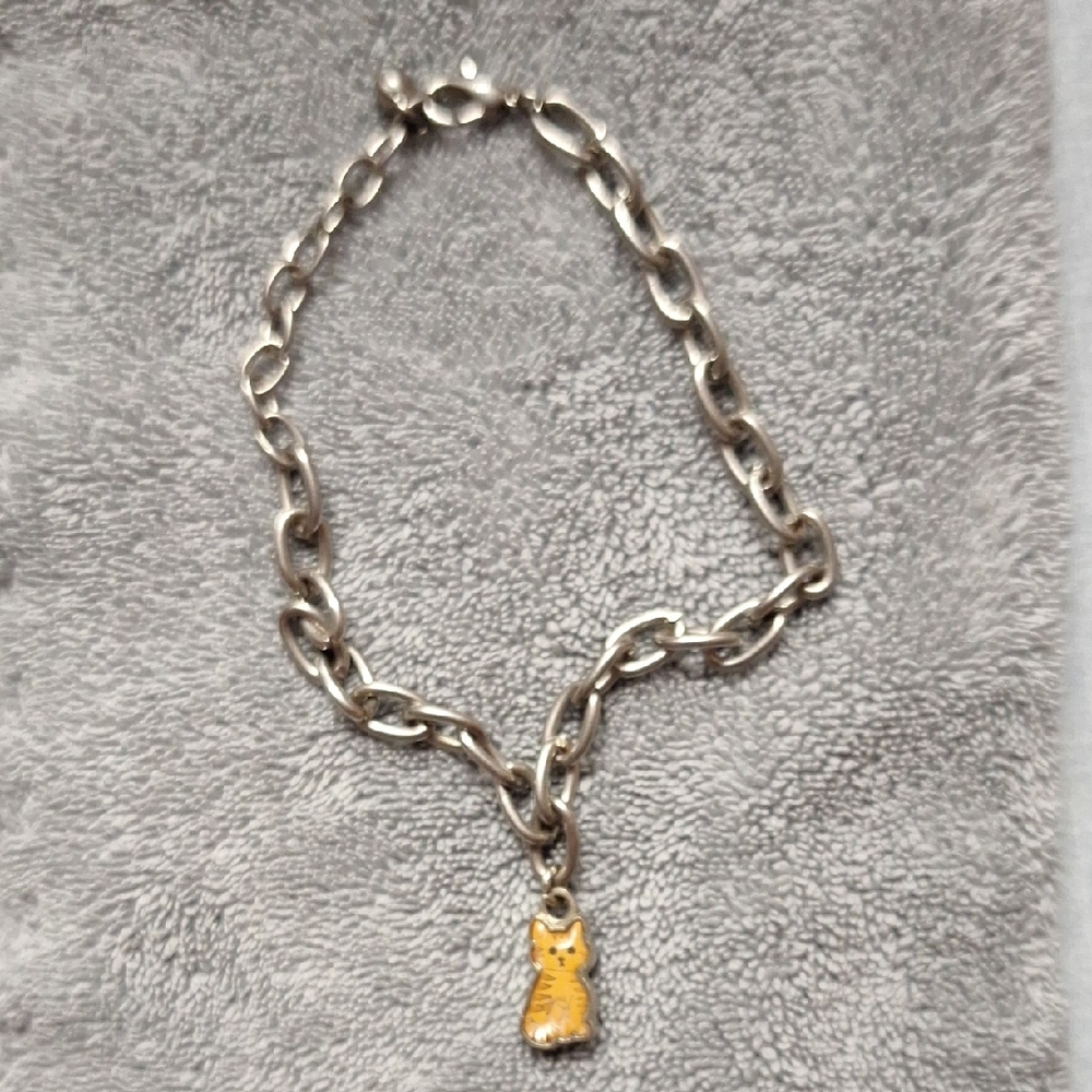 Elegant Silver and Gold Charm Bracelet